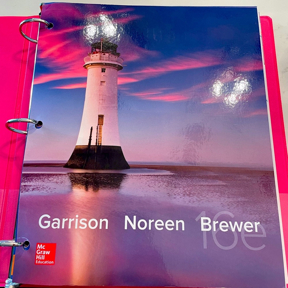 Managerial Accounting Textbook. McGraw Hill